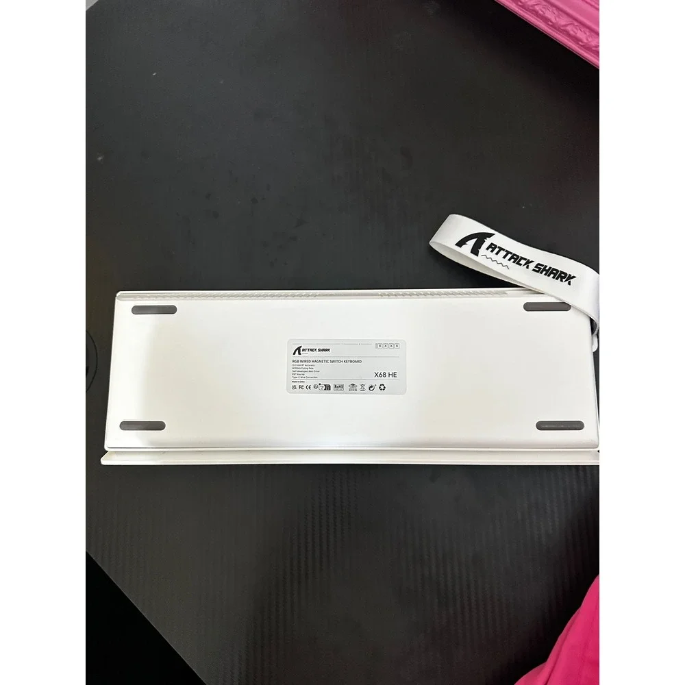 Attack Shark X68 HE RGB Wired Magnetic Switch Keyboard White Topographic 8000Hz
